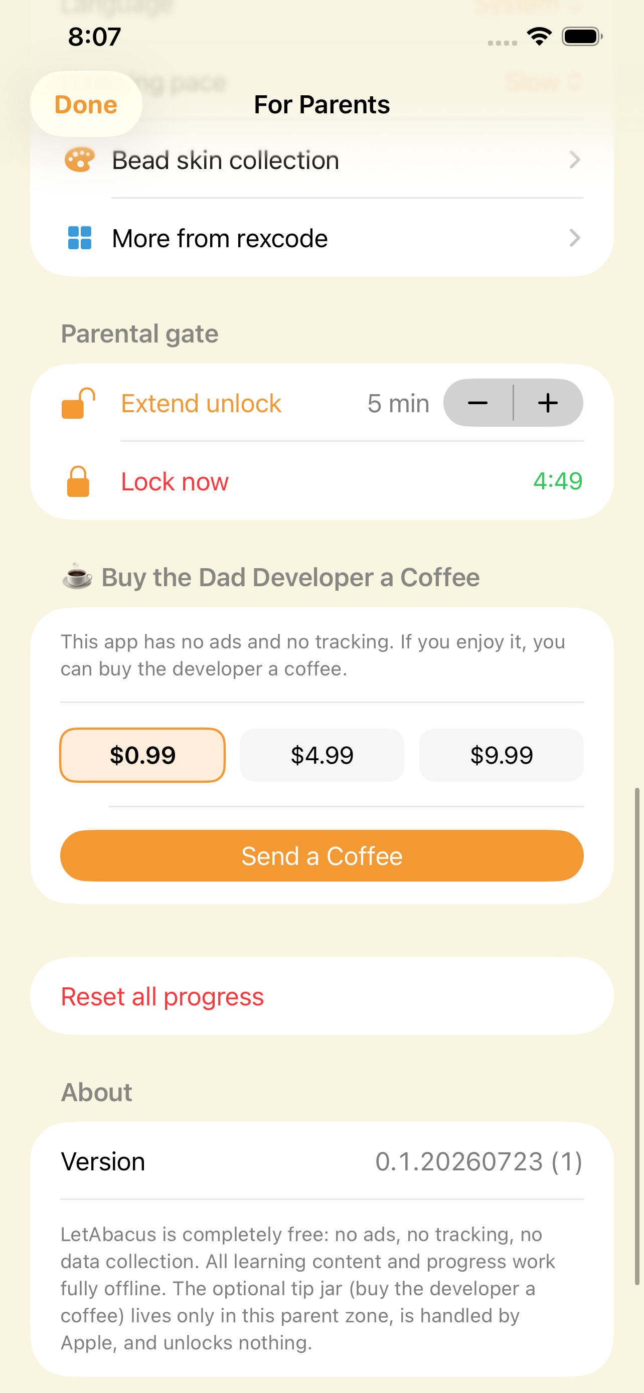 家長區 皮膚與讚助 Parent zone skins and tip jar