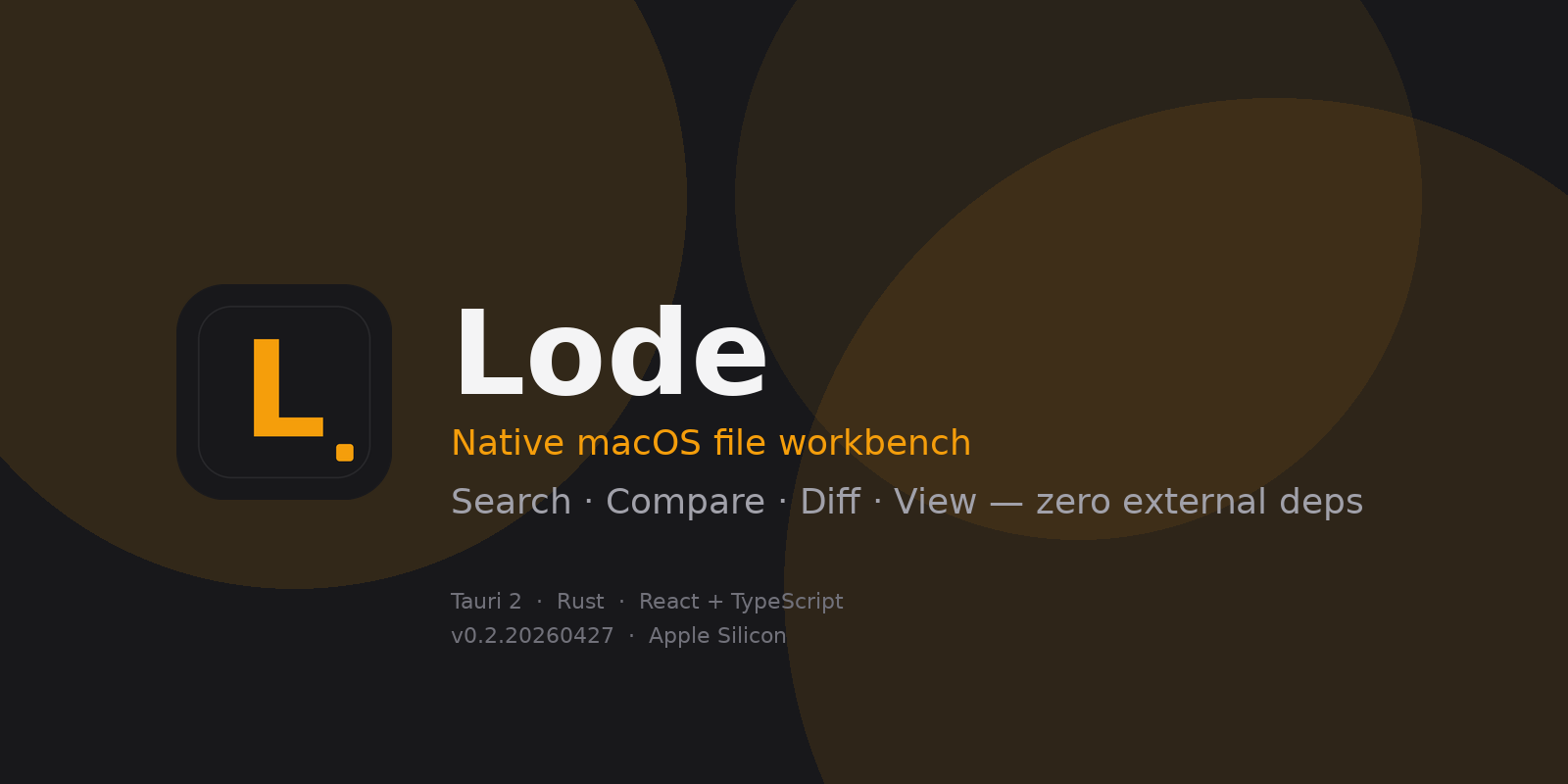 Lode macOS file workbench